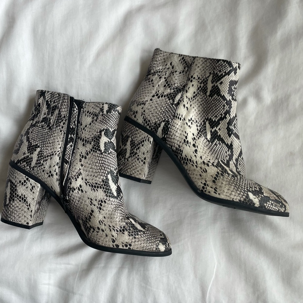 snakeskin boots